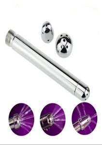 Sex Products Metal Wash Anal Plug Bolt Gspot Backyard Anal Sex Toys With Three Flush Head Anal Plug4872257