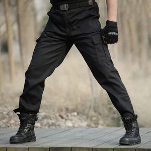 Preto militar tático calças de carga dos homens do exército sweatpants macacão de trabalho casual calças pantalon homme cs 240111