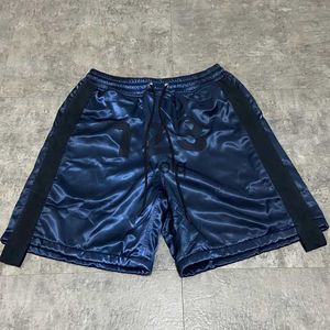 Men's Shorts RRR123 Shorts High Street Satin Dcord Printed Men's And Women's Loose Casual Sports Shorts Blue 1 Size 2 Size 3yolq