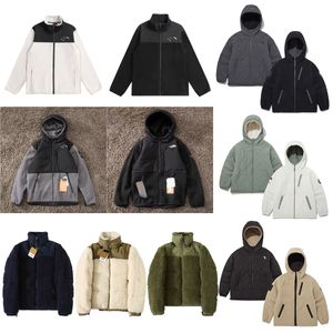 Designer män kvinnor norra ansiktsjackor vinter puffer sherpa faux shearling ytterkläder rockar kvinnlig mocka päls utkläder vattentäta rockar asiatisk storlek