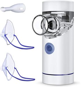 Hemma ultraljud nebulisator bärbara inhalatorer nebulisator dim ut urladdning astma inhalator mini automatera luftfuktare hälsovårdsverktyg