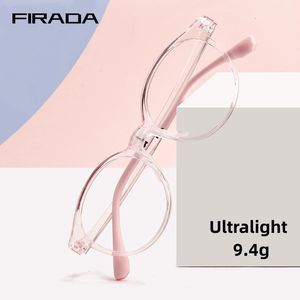 Firada moda dziewczyna okulary chłopcze vintage wygodne przezroczyste okulary optyczne okulary recepty rama dzieci 2604et 240111