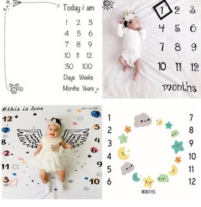 Baby Blanket Throw Blankets Take Pose Po Background Number Figure Planet Stars Clouds Feather Sleeping Bag Newborn 14zd C21052417