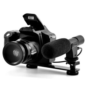 Tillbehör 18x Micro Single 1080p HighdeFinition Digital Camera Set Portable Video Camcorder med Microphone LED Fill Light