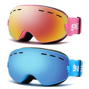 Inverno bebê menino meninas óculos de esqui anti nevoeiro crianças snowboard óculos ao ar livre montanha crianças moto óculos de sol criança neve eyewear 240111