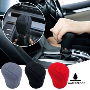 New Car Silicone Gear Shift Knob Cover Universal 6-speed Gear Shift Non-Slip Grip Handle Protective Covers Car Interior Accessories