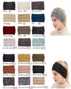 CC Hairband Sweatband Colorful Knitted Crochet Headband Winter Ear Warmer Elastic Band Wide Accessories4873997