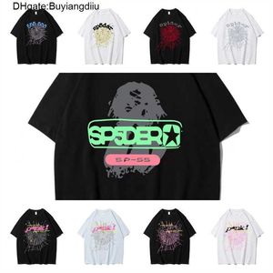 Young Thug 555 Sp5der Verão Vintage Manga Curta Camisetas Homem Plus Size Camisetas Mulheres Camiseta de Algodão Rock HipHop Rap Tops Camisetas Oversized 40RQ