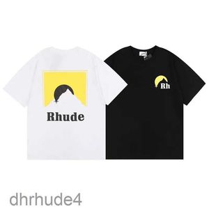 Mens Designer Camiseta Rhude Camisas Casuais Homem Mulheres Verão Tees Mangas Curtas Top Venda Luxo Homens Hip Hop Roupas Tamanhos Europeus Alta Qualidade Desconto Barato 797 Y7P2