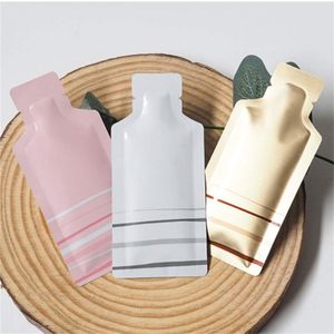 Cream Liquid Pastes Sample Packaging Bags Portable Travel Refillable Plastic Empty Aluminum Foil Pouch Bottles Suction Shampoo Face Cream Honey Powder Storage