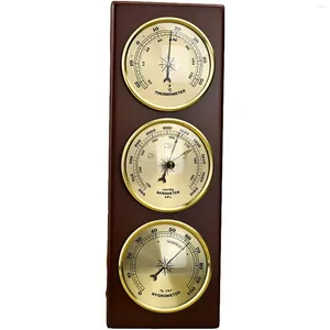 Table Clocks Automatic Barometer Multi-Function Hygrometer High Quality Hanging Wooden Time Can Be Office