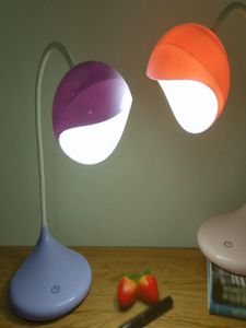 Lampada da lettura a LED per apprendimento, lampada per protezione degli occhi, tubo in silicone, piegatura, pieghevole, touch oscuramento, uso per studenti USB6877973