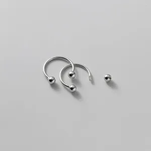 Stud Earrings 1 Pair 925 Sterling Silver U Shaped Screw Bead Earring Ear Bone Nails Hook Unisex Minimalist Fine Jewelry