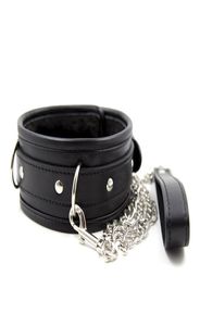 Collare BDSM con catena Collare schiavo in pelle PU per donna Collana collare femminile Fetish Bondage Restrizioni Giocattoli erotici Strumenti sessuali2464799