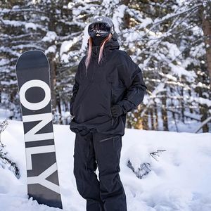 Terror Snowboarding Professional Ski Clothing Men's Suit Pullover Ski Jacket Män och kvinnor Par 3L Vindtät slitage Värme 240111
