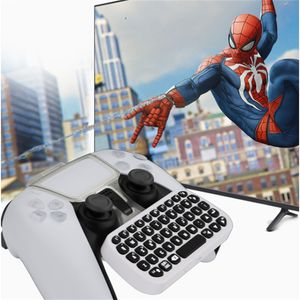 2024 Neueste Mini-Tastatur, kabellose Bluetooth-Tastaturen, Chatten, Messaging, ergonomisches Design, Tastatur für PS5-Gamecontroller, Joysticks mit Halterung