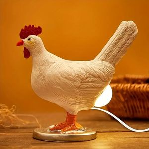 Porta a casa una lampada dal design realistico a forma di uovo di gallina: luce notturna a LED 3D con USB