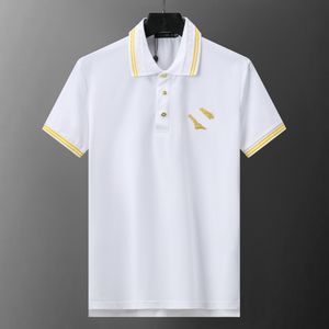 Designer Polo Men's T-shirt mode broderad designer t-shirt V-ringning bomull high street mäns casual t-shirt lyxig casual wear asiatisk kod m-3xl