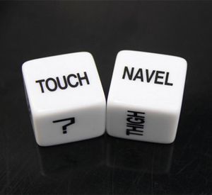 2pcssets Sexy Dice Set Exotic Novelty Love Game Toy For Adult Funny Erotic Bosons Couple Sex Dices 16mm Good High Quality 5699832