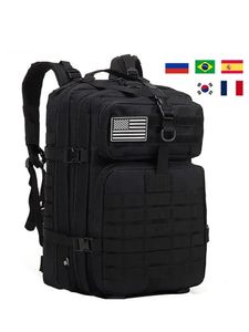 48l25l tático militar mochila acampamento trekking sacos de pesca à prova dwaterproof água mochilas homens grande capacidade viagem caça 240110