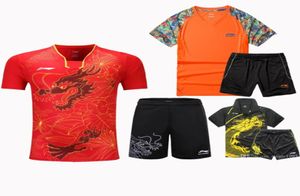 Foder 2017 Men039S Badminton Sport T Shirt Match Suit Foder Badminton Shirt Shorts Table Tennis Shirt Polyester Fiber4499151