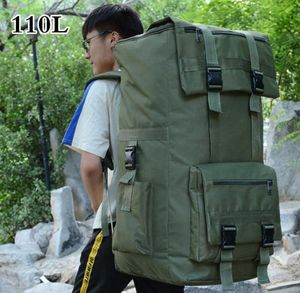 110L Outdoor Travel Hiking Backpack Men Women Trekking Climbing Camping Bag Large Capacity Camouflage Army Rucksack Luggage Bag Q08040743