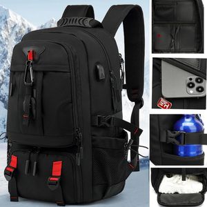 Mochila ao ar livre 50L 60L 80L com porta USB para homens Pacote de sacos de grande capacidade unissex esportes trekking caminhadas camping disponível em 240110