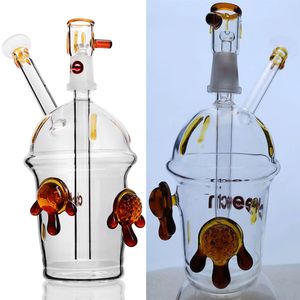 Heady Cup Dab Rig Glas Wasserpfeifen Bubbler Perkolator Bohrinseln Rauchen Bong Wasserpfeifen mit 14 mm Gelenk