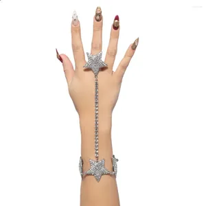 Link pulseiras stonefans estrela pulseira charme y2k luxo para mulheres menina de alta qualidade atacado pulseira moda strass mão corrente anel