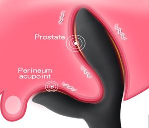 16スピード膣の強力な前立腺マッサージバットプラグアナルセックスおもちゃを刺激する男性マスターベーター親密な商品Y1910285629772