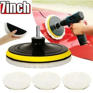 New 5 Sizes Car Wool Polishing Disc Car Beauty Waxing Buffing Cars Paint Care Polisher Sponge Pads Auto Washing Cleaning Accessories