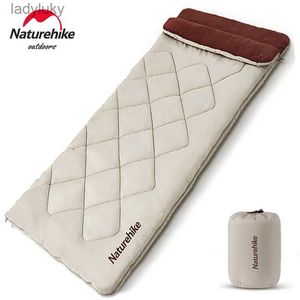 Sovväskor NatureHike R150 Summer Sleeping Bag R250 R350 Cotton Splice Sleeping Bag Ultralight Outdoor Camping Quilt Camping Travell240111