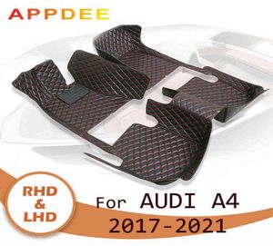 Appdee bilgolvmattor för A4 Hatchback B9 2017 2018 2019 2020 2021 Custom Auto Foot Pads Automobile Carpet Cover H2204156216742