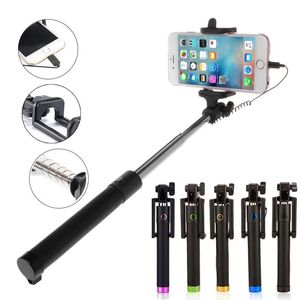 Моноподы Wired Selfie Stick для iPhone 13 12 11 Pro Max Mini X XS XS SE 2020 7 8 плюс портативные моноподные селфи