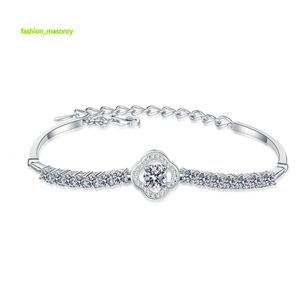 S925 Sterling Silver VVS Rund 1,9CT Full Moissanite Tennis Armband Chain Fine Women's Jewelry Wholesale