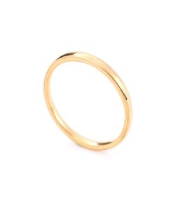 anelli da donna personalità della moda anello in oro 2mm curvo interno ed esterno sferico liscio in acciaio inossidabile allmatch anello sottile3849664