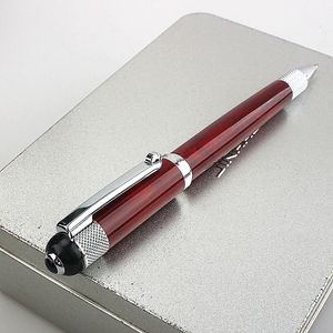 高品質の金属回転ボールポイントペンサインペン07mmブラックインクビジネスカネは、オフィス学用品のためのスムーズな書き込み240111