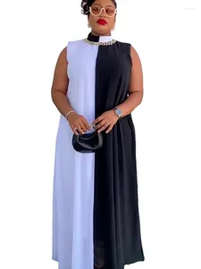 Etniska kläder afrikanska maxi klänningar för kvinnor 2024 plus size kväll fest lång klänning afrika elegant kaftan muslimsk chiffong