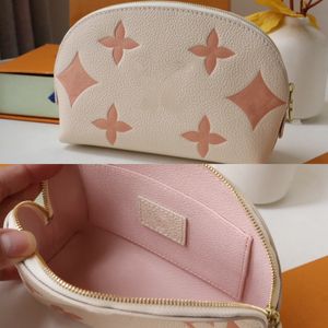 Designer Cosmetic Bag Make Up Bag Cosmetic Pouch Zippy Bags Cosmetic Makeup Cases Bag Women Flower Leather Toiletry ladies Shell purse Cases M24378 M59086