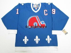 Ucuz Özel Joe Sakic Quebec Nordiques Vintage CCM Hokey Jersey Stitch Herhangi bir Sayı Adını Ekle Erkek Çocuk Hokey Formaları XS5XL4504304