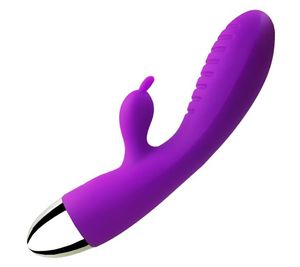 Nuovi vibratori per coniglio con carica USB a 2 motori per donna Stimolatore clitorideo punto g femminile prodotto per adulti giocattoli del sesso per donna Y1810087971105