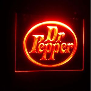 B29 NOWOŚĆ DR Pepper Gifts Beer Bar Pub Club 3D Znaki LED Neon Light Znak Wystrój domu Crafts2434