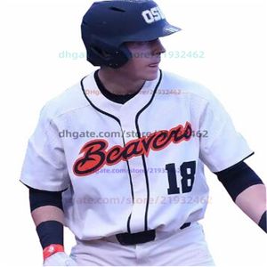Maglia da baseball personalizzata del College tutta cucita OSU Oregon State Beavers Wilson Weber Brady Kasper
