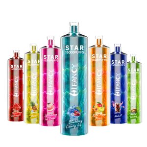 2023 Hifancy Popular 15000 16000 Puffs Vape Descartável Bateria Recarregável Cigarro Eletrônico 0% 2% 3% 5% Nicotina Atacado I Vape E Cig Vaporizador