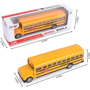 Diecast Model otomobil araç araçları oyuncaklar okul otobüsü 8.5 inç kalıp döküm pl geri sarı metal çalma sesleri ve hafif damla dağıtım hediyeleri dhrkg