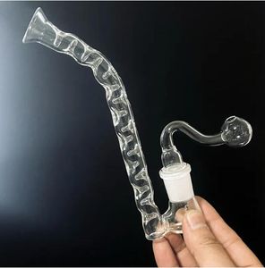 glas perc glas percolator bubbler vatten rörhandtag rökrör mini vatten bong med 18 mm oljebrännare rör