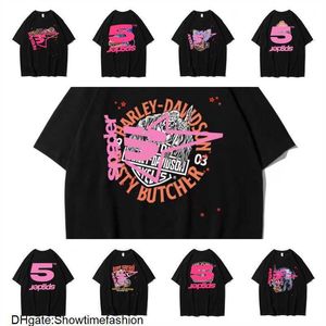 555 Designer-Herren-T-Shirts Hip Hop Kanyes Style Sp5der T-Shirt Spider Jumper Europäische und amerikanische junge Sänger Kurzarm-T-Shirts Mode Sport J82J