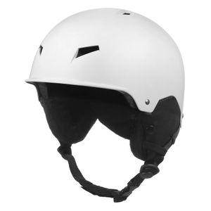 Casco da neve con paraorecchie staccabile Uomo Donna Occhiali da snowboard Cinturino fisso Sicurezza Sci Sport 240111