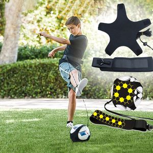 Soccer Ball Juggle Bag Children Auxiliary Circling Belt Football Training Accessories Kick Soccer Trainer Football Kick 240111