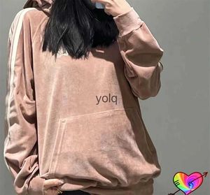 هوديز الرجال للبلوزات 2023 Khaki White Velvet Needles Hoodie الرجال 1